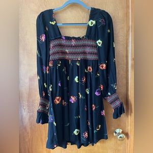 Urban Outfitters black floral dress